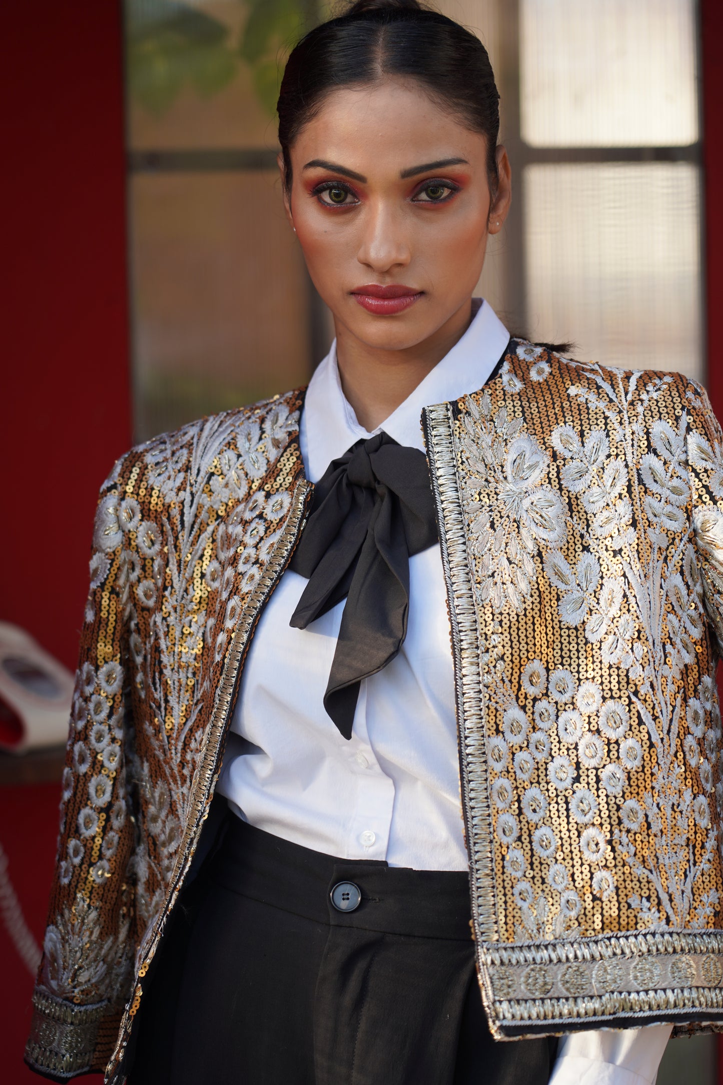 Aurum Jacket detail close-up