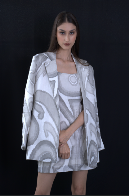 Dove Blazer Set front view