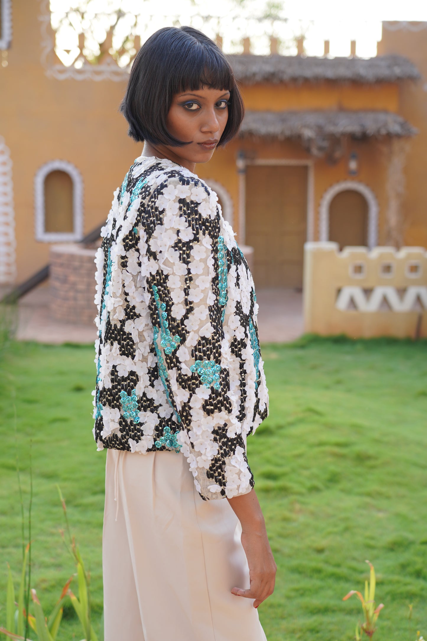 Multicolour Jacket side view