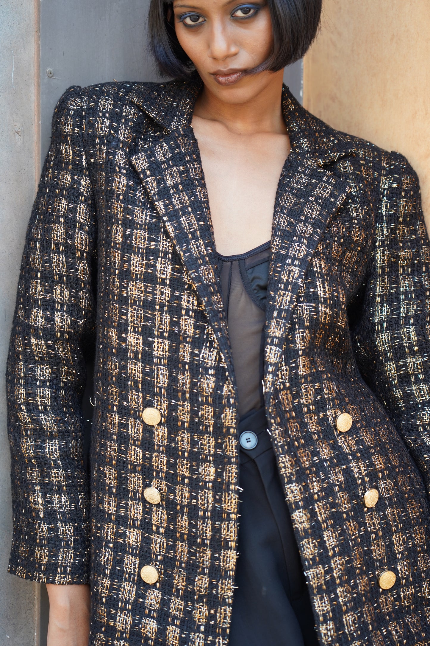Onyx Blazer Set full length view