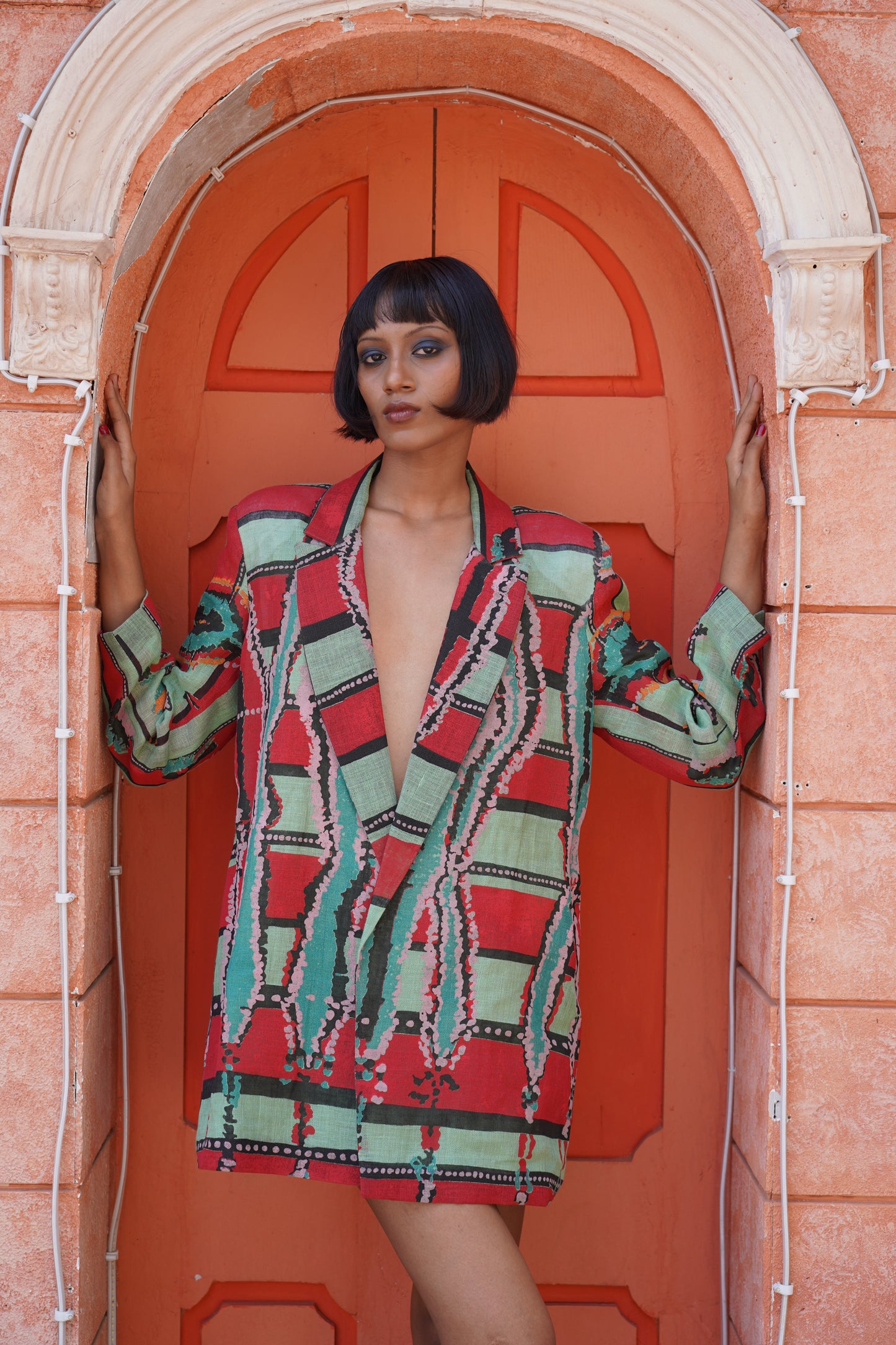 Sia Blazer Dress detail close-up