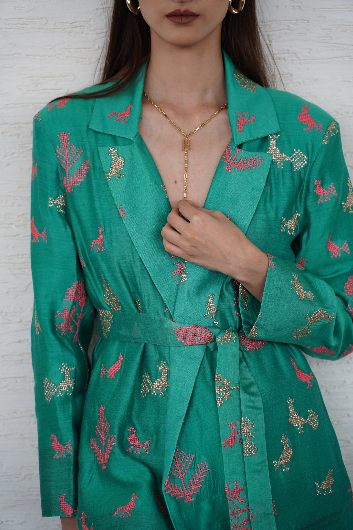 Vacha Co-ord detail close-up