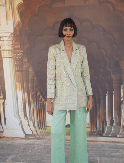 Dahlia Blazer Set full length view