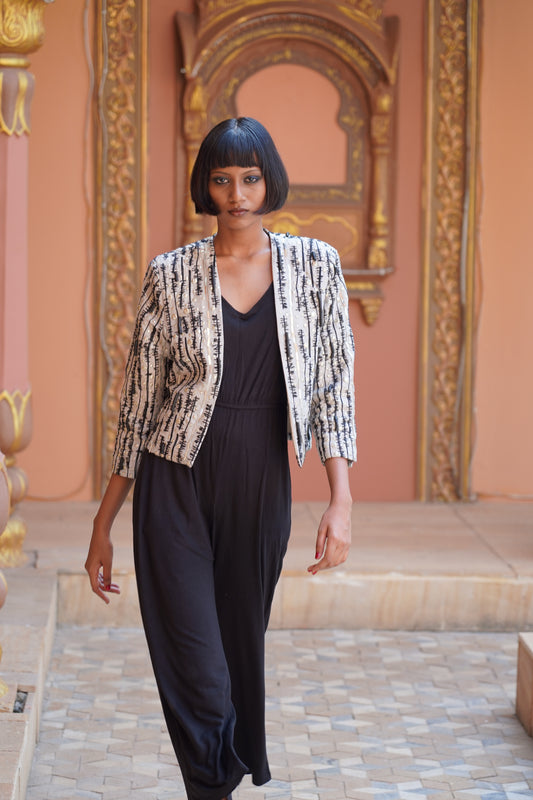 3D Embroidered Jacket front view