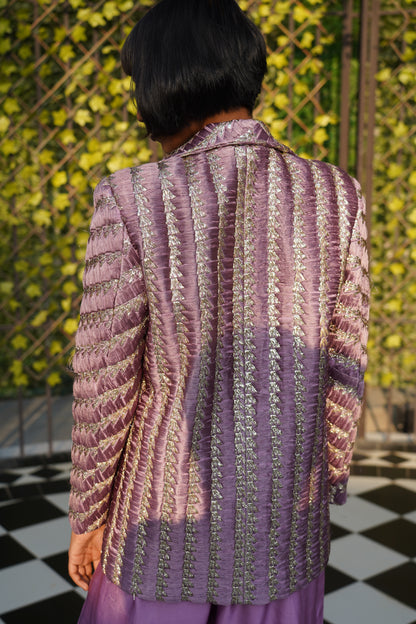 Lilac Blazer back view