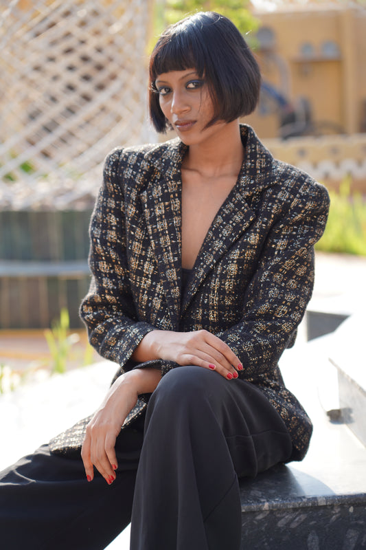 Onyx Blazer Set front view