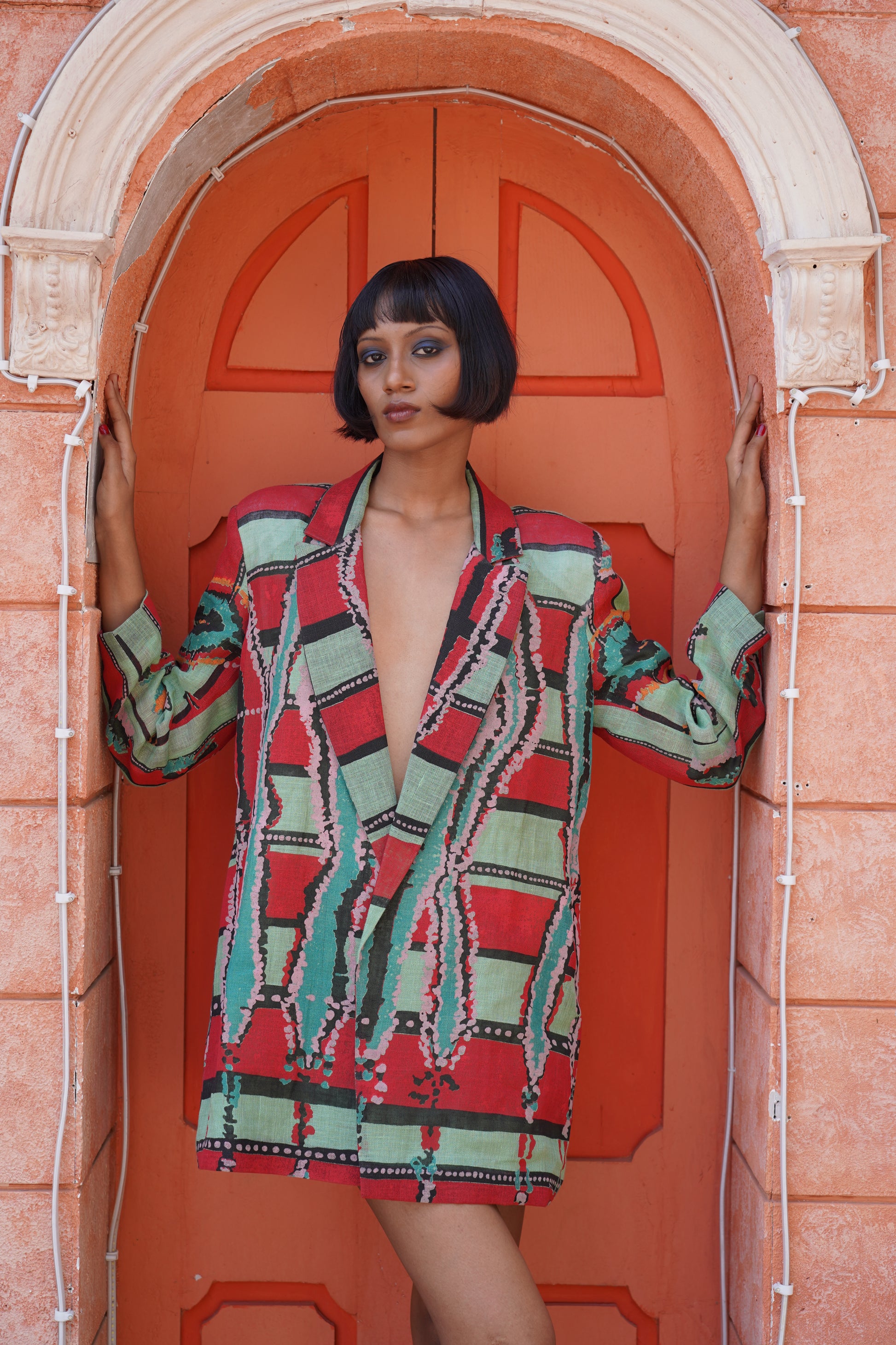 Sia Blazer Dress detail close-up